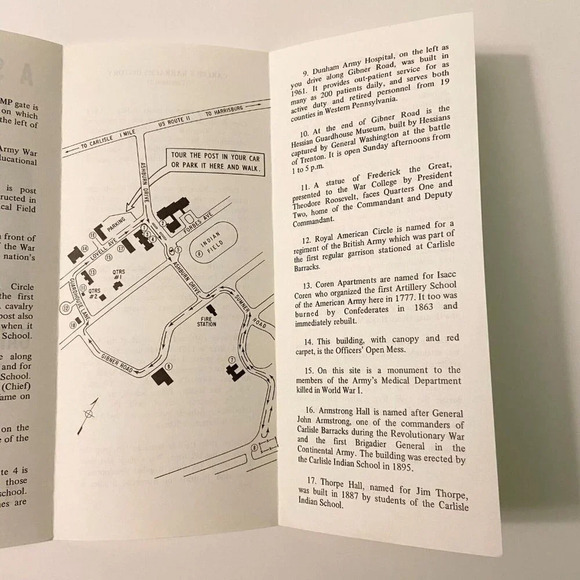 Vintage  Hessian Guard House Museum Pennsylvania Travel Brochure Souvenir - Picture 5 of 8